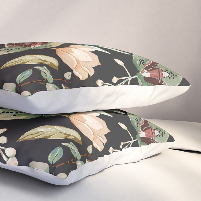 Lush colorful exotic garden C Pillow Sham Gallery Image 3