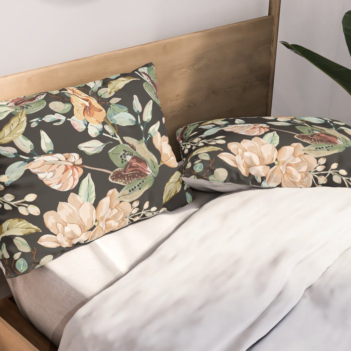 Lush colorful exotic garden C Pillow Sham Gallery Image 2