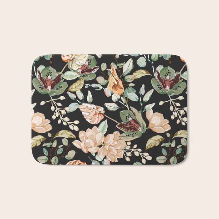 Lush colorful exotic garden C Bath Mat Gallery Image 1