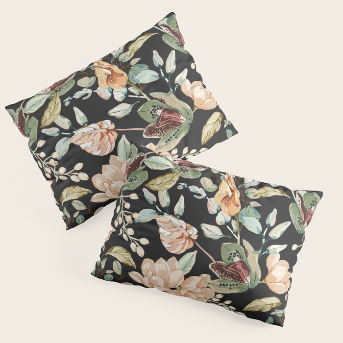 Lush colorful exotic garden C Pillow Sham Gallery Image 3