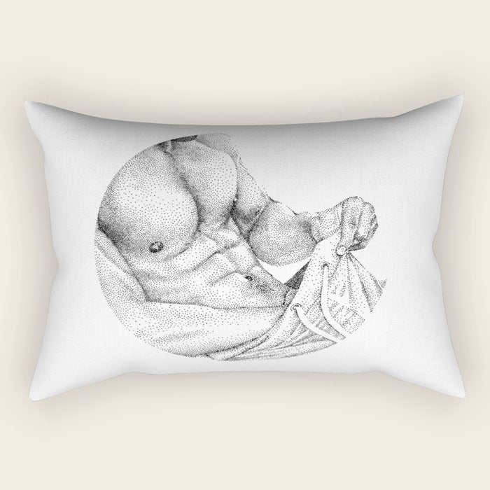 Abraham - NOODDOOD Rectangular Pillow Gallery Image 2
