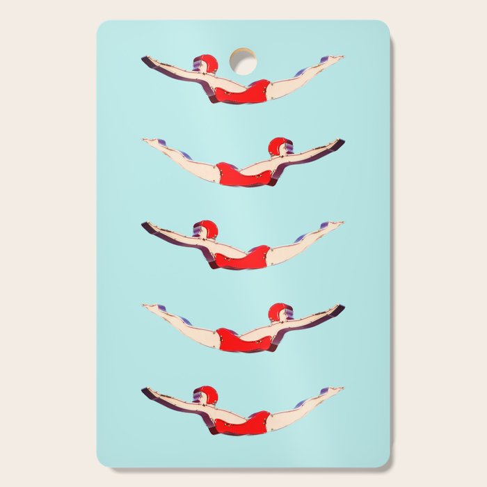 Swimmer Girls Cutting Board Gallery Image 1