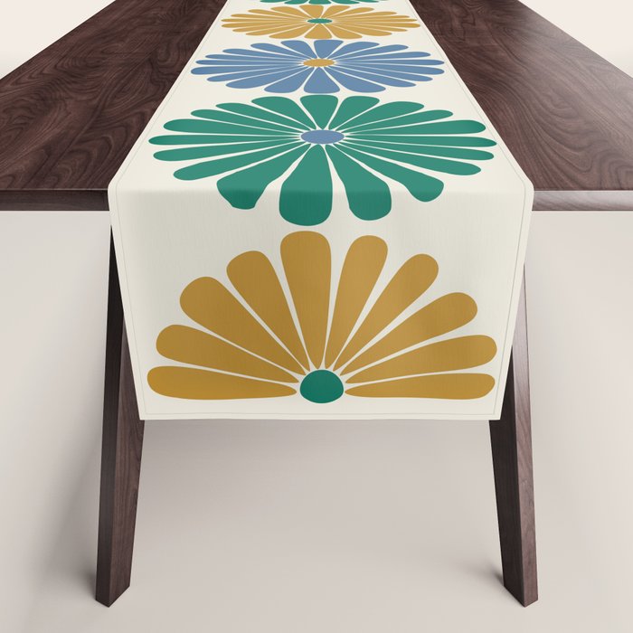 Retro Summer Daisies X Table Runner Gallery Image 1