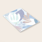 Tropical Boho Jungle Pattern 4 - Blue  Notebook Gallery Image 3