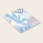 Tropical Boho Jungle Pattern 4 - Blue  Notebook Gallery Image 2