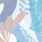 Tropical Boho Jungle Pattern 4 - Blue  Coffee Mug Gallery Image 2