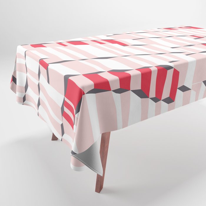 City life always up pearl pink Tablecloth Gallery Image 1
