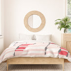 City life always up pearl pink Duvet Cover Gallery Image 3