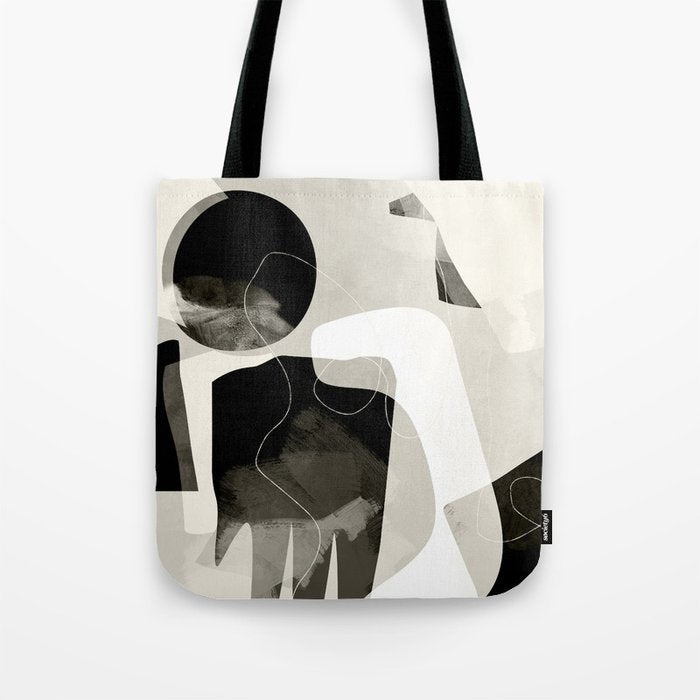 moon shine abstract art Tote Bag Gallery Image 1