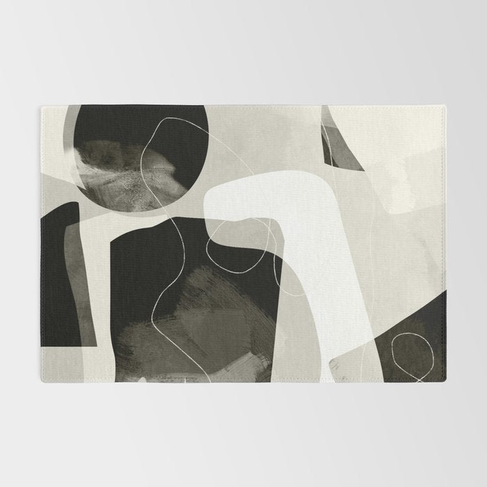 moon shine abstract art Rug Gallery Image 2