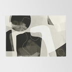 moon shine abstract art Rug Gallery Image 2