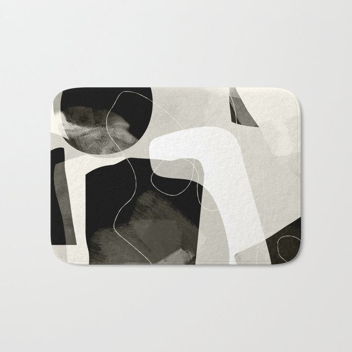 moon shine abstract art Bath Mat Gallery Image 1