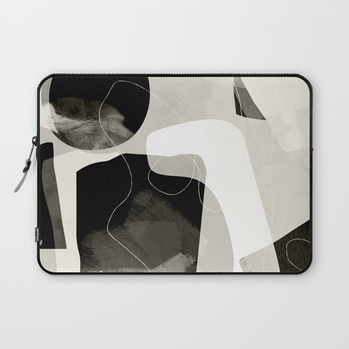 moon shine abstract art Laptop Sleeve Gallery Image 1