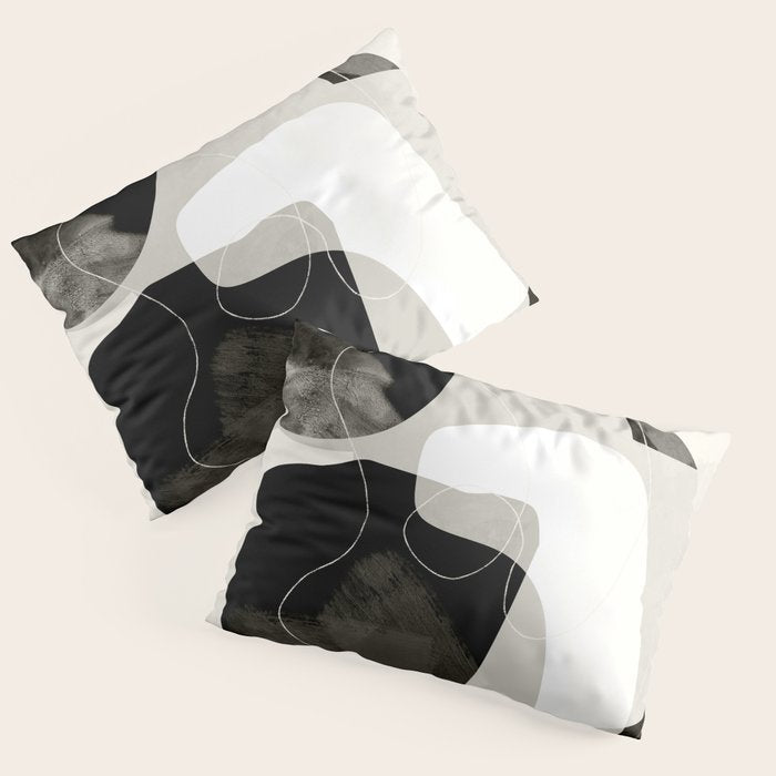 moon shine abstract art Pillow Sham Gallery Image 1