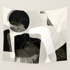 moon shine abstract art Wall Tapestry Gallery Image 4