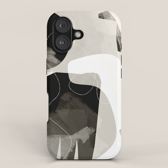 moon shine abstract art iPhone Case Gallery Image 1