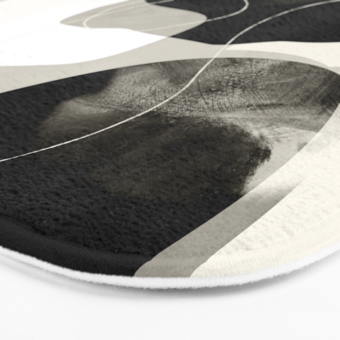moon shine abstract art Bath Mat Gallery Image 3