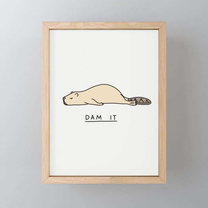 Dam it Mini Art Print Gallery Image 1