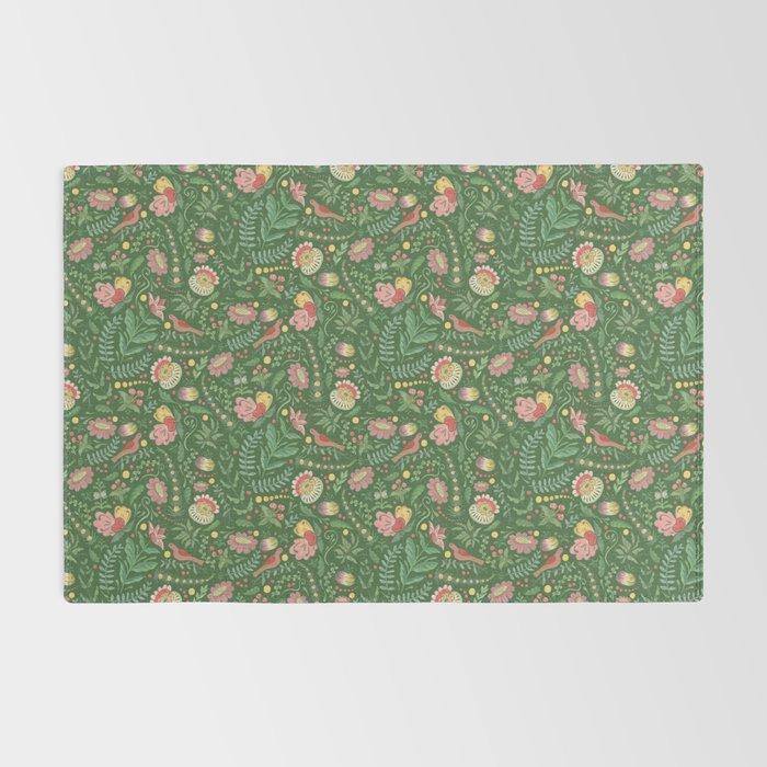 Swedish Floral - Green Rug Gallery Image 2