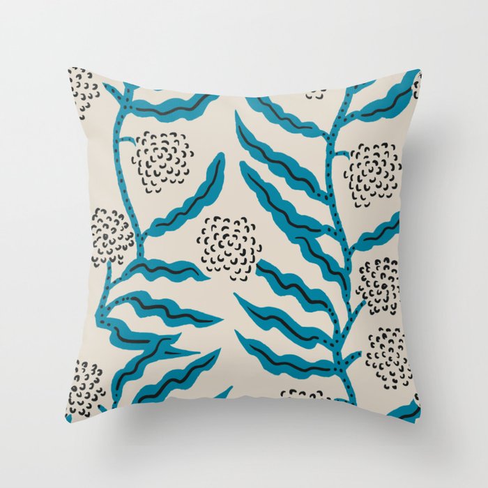 LA VILLE VINE BLUE Throw Pillow Gallery Image 6
