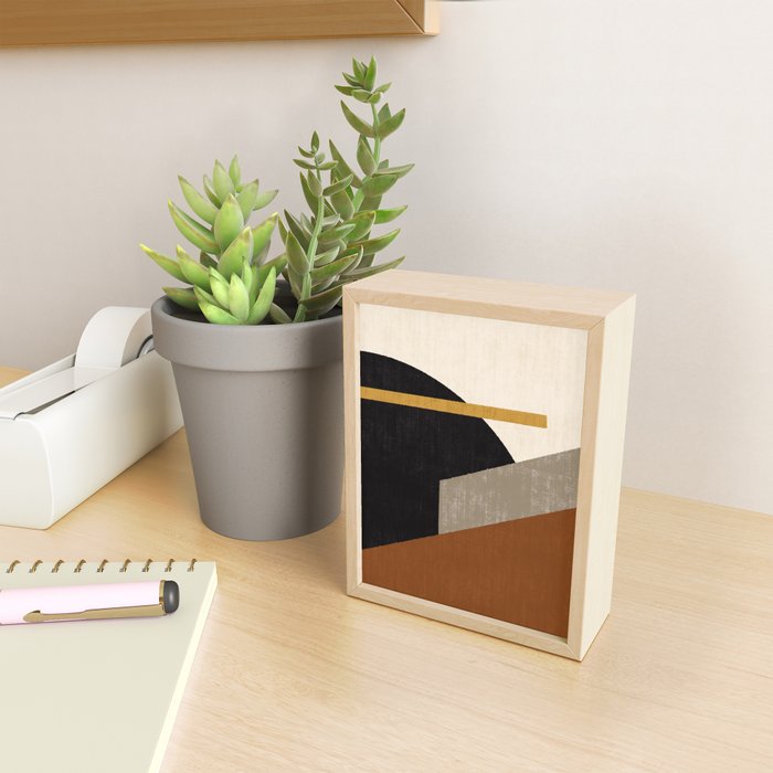 Geometric Compo 1 Filet - terra Mini Art Print Gallery Image 2