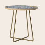 Fern leaves and flower Side Table Gallery Image 1