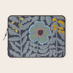 Fern leaves and flower Laptop Sleeve Gallery Image 1