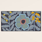 Fern leaves and flower Desk Mat Gallery Image 3