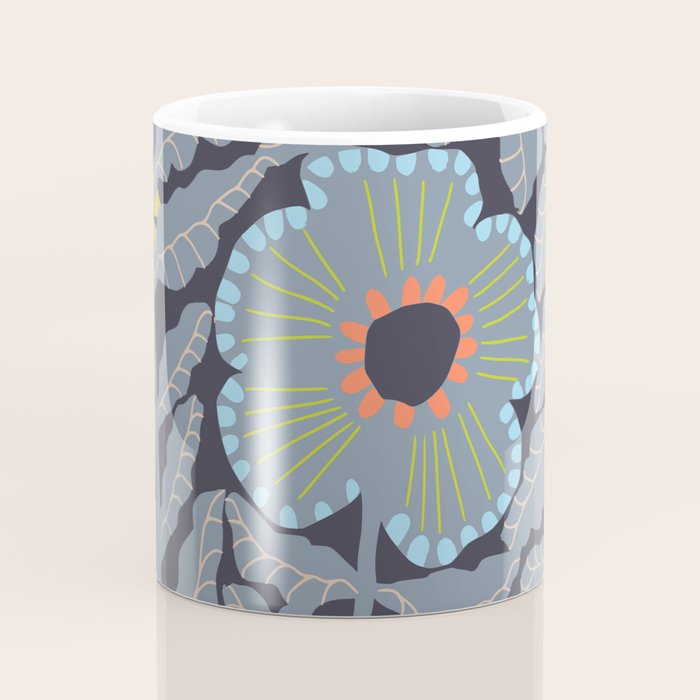 Fern leaves and flower Coffee Mug Gallery Image 4