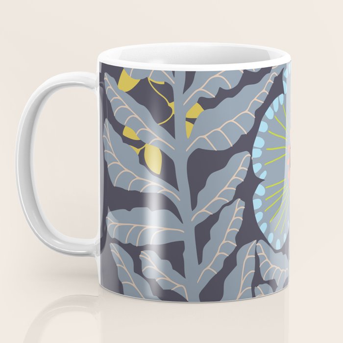 Fern leaves and flower Coffee Mug Gallery Image 3
