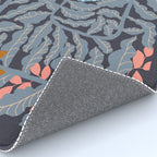 Fern leaves and flower Rug Gallery Image 4