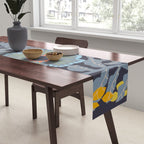 Fern leaves and flower Table Runner Gallery Image 2