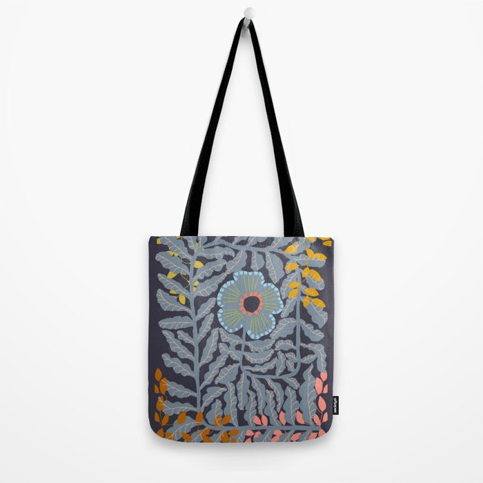 Fern leaves and flower Tote Bag Gallery Image 2