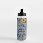 Fern leaves and flower Water Bottle Gallery Image 2