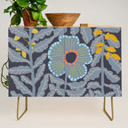 Fern leaves and flower Credenza Gallery Image 1