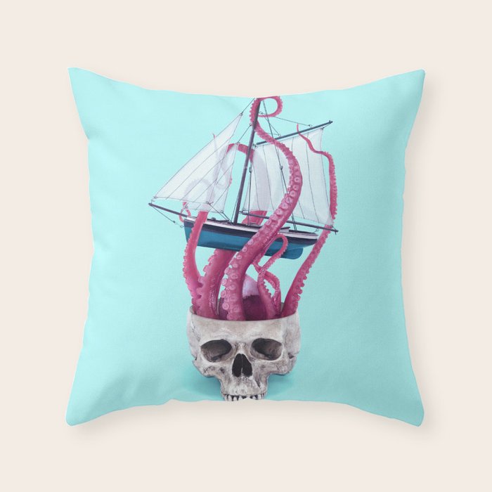 RELEASE THE KRAKEN Throw Pillow Gallery Image 6