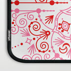 Lotus Blossom Mandala - Red & Pink Palette Laptop Sleeve Gallery Image 3