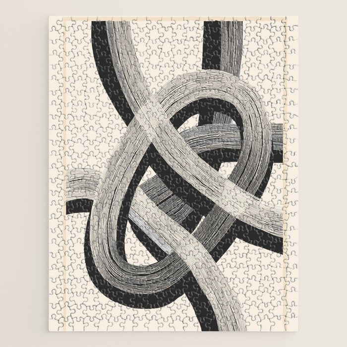 Interwoven Lines Abstract Art 1 Jigsaw Puzzle Gallery Image 1