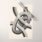 Interwoven Lines Abstract Art 1 Wrapping Paper Gallery Image 1