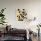 Interwoven Lines Abstract Art 1 Wood Wall Art Gallery Image 2
