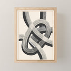 Interwoven Lines Abstract Art 1 Mini Art Print Gallery Image 1