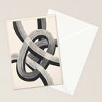 Interwoven Lines Abstract Art 1 Stationery Card Gallery Image 2