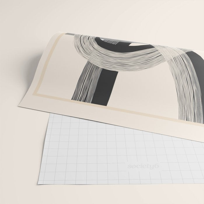 Interwoven Lines Abstract Art 1 Wrapping Paper Gallery Image 2