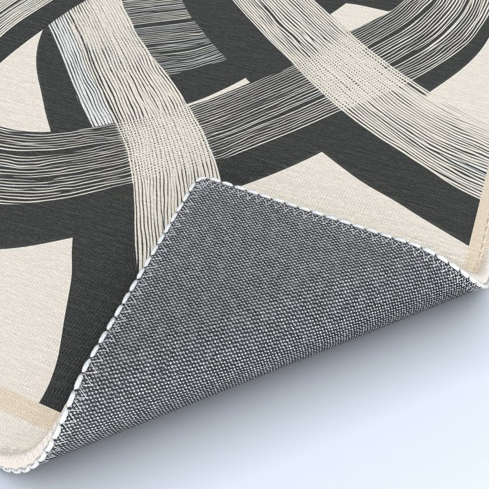 Interwoven Lines Abstract Art 1 Rug Gallery Image 4