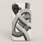 Interwoven Lines Abstract Art 1 iPhone Case Gallery Image 1