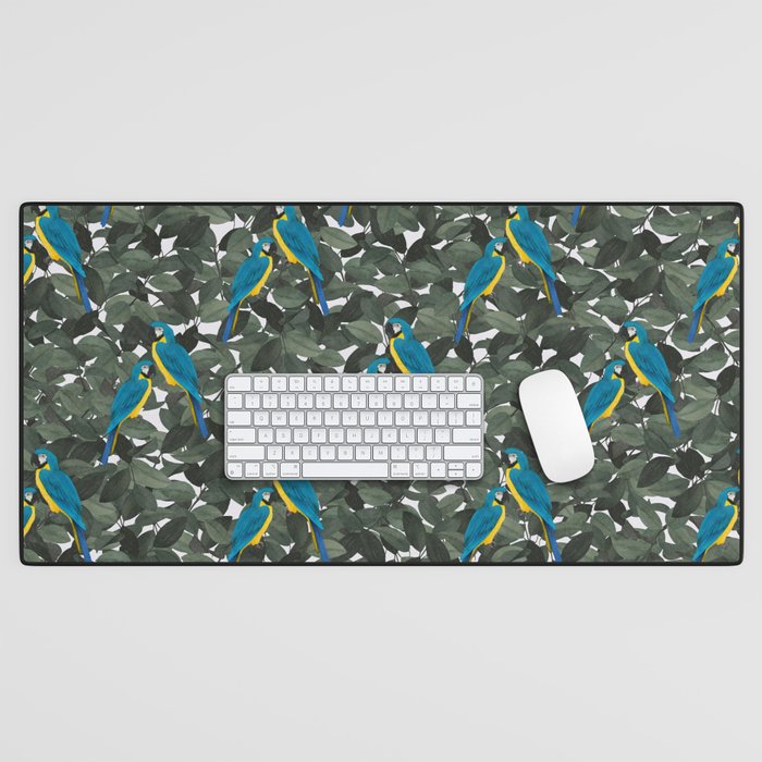 Parrots and jungle II Desk Mat Gallery Image 1
