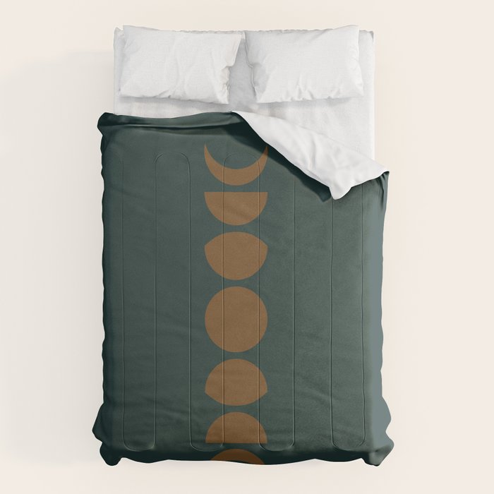 Minimal Moon Phases V Comforter Gallery Image 1