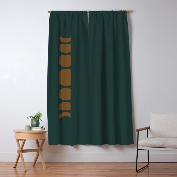 Minimal Moon Phases V Window Curtain Gallery Image 1