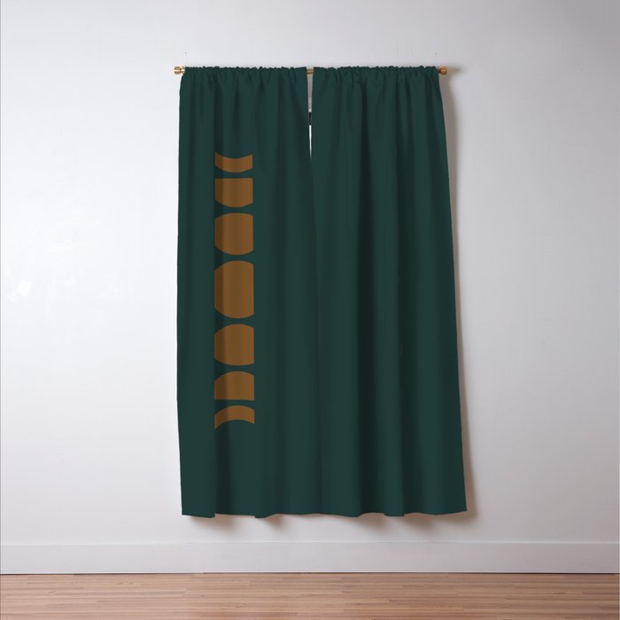 Minimal Moon Phases V Window Curtain Gallery Image 3