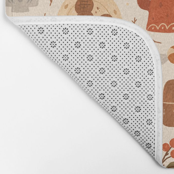 Festive Tea Time Bath Mat Gallery Image 2